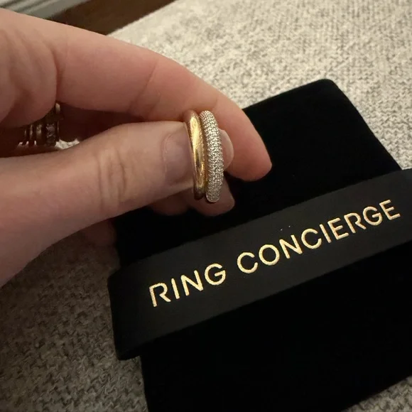 Ring Concierge Petite Cloud Ring Pavé diamond with yellow gold. - Picture 4 of 6